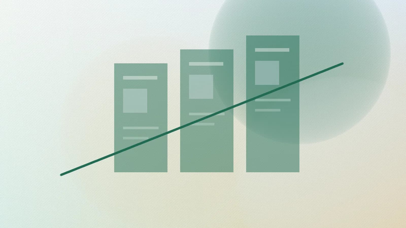 Three product tiers showing monthly check-in, connected portfolio control, and advanced guidance.